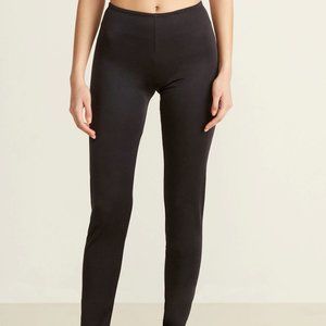 NEW Cuddl Duds Black Lace Edge Softwear Leggings